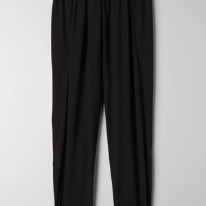 Babaton Dexter black crop pull on tapered pant S
